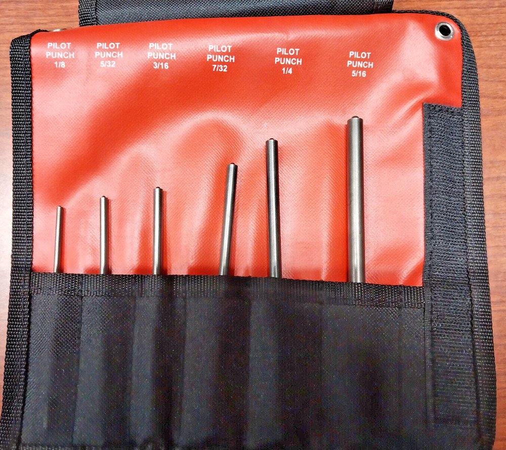 New Mayhew 6pc Roll Pin Punch Set 62250