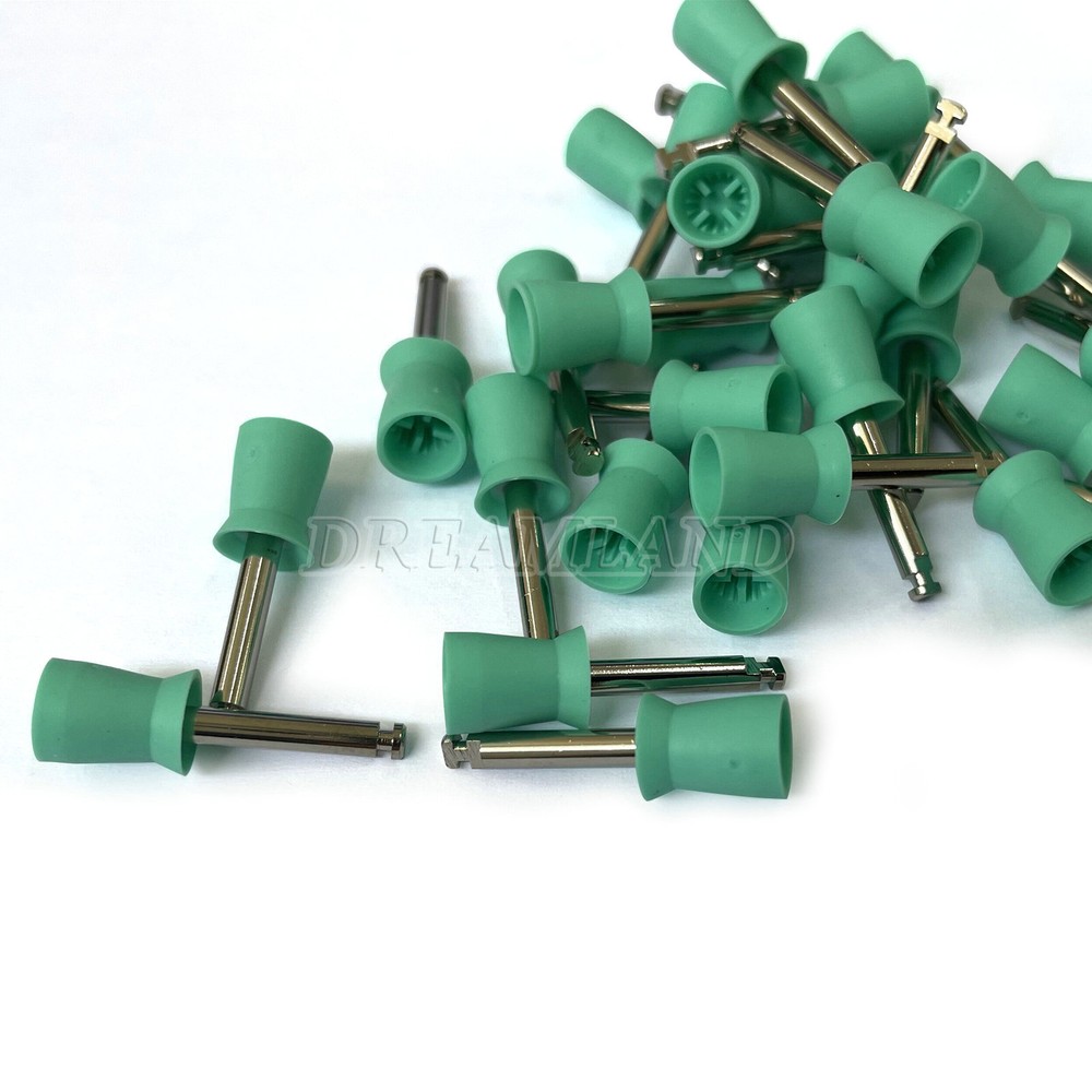 100PC Dental Rubber Prophy Tooth Polish Polishing Cups Brushes Latch E-type