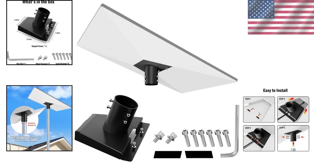 Multi-Functional Starlink V3 Pipe Adapter - Precision Engineered for Stability