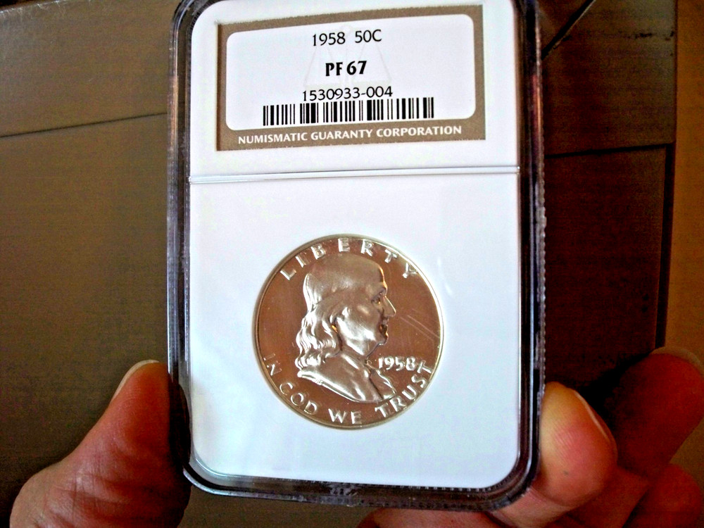 FRANKLIN HALF DOLLAR - PROOF 1958 NGC PR 67
