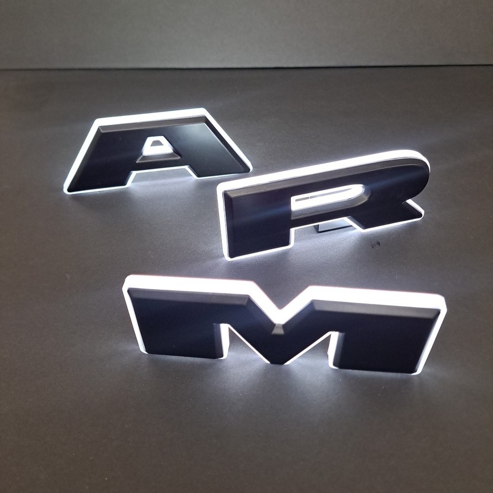 Led Illuminated RAM 2019-2024 Black Finish