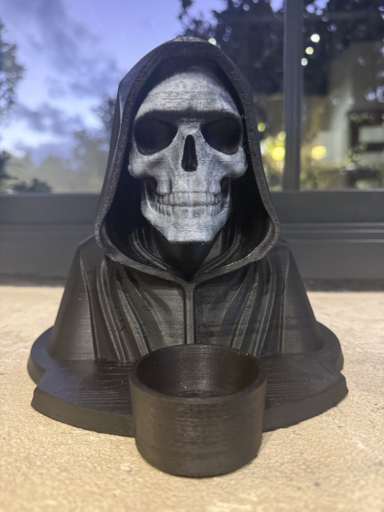 Cloaked Reaper Tealight Candle Holder