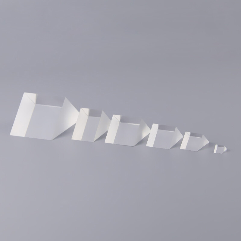 1PC Optical K9 Glass Triangular Right Angle Prism 10-40mm Size Customizable