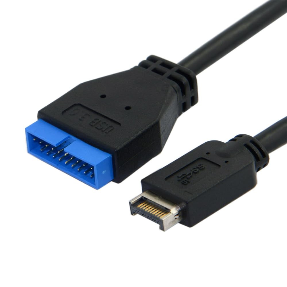 USB 3.1 Front Panel Header to USB 3.0 20Pin Header Extension Cable 20cm for A...