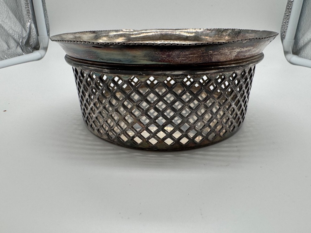 Vintage Antique Eureka Silver Co. Silver Plated Wine Coaster