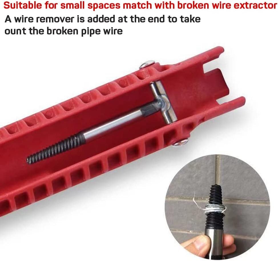 5 in 1 Faucet Sink Installer Home Multi Tool Pipe Wrench For Plumbers Homeowners