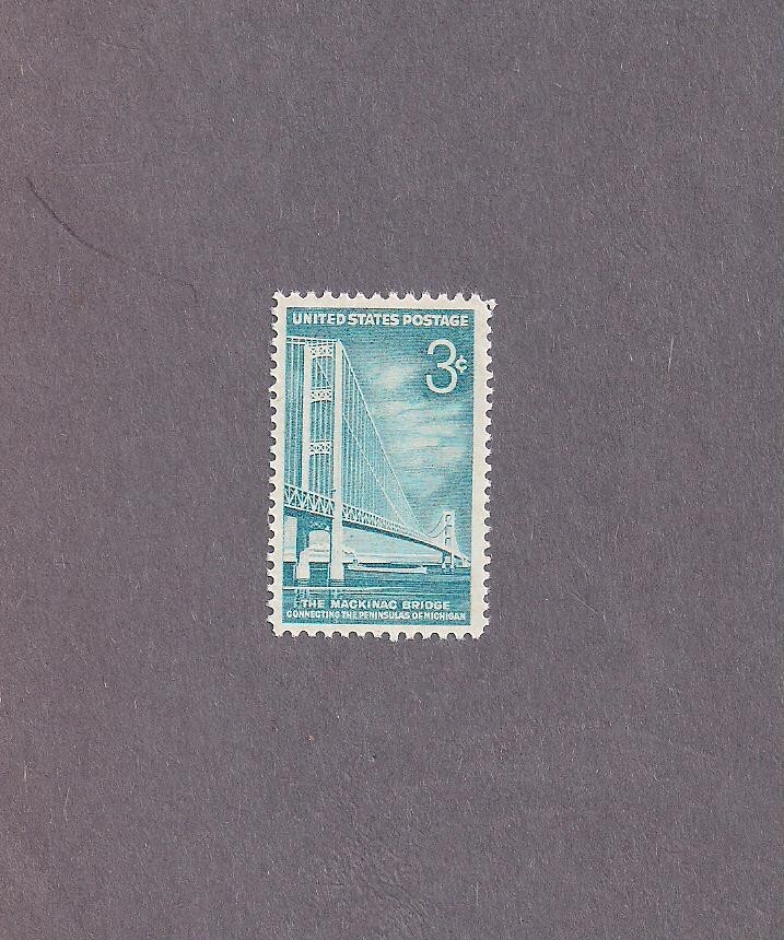 #1109 Mackinac Bridge Issue mint NHOG