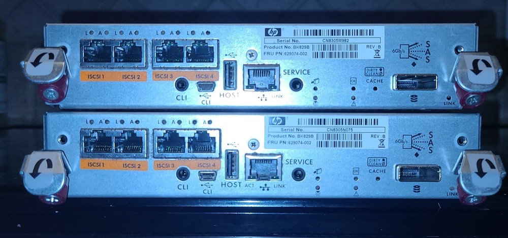 HP BK829B 629074-002 P2000 G3 iSCSI MSA Array System Controller