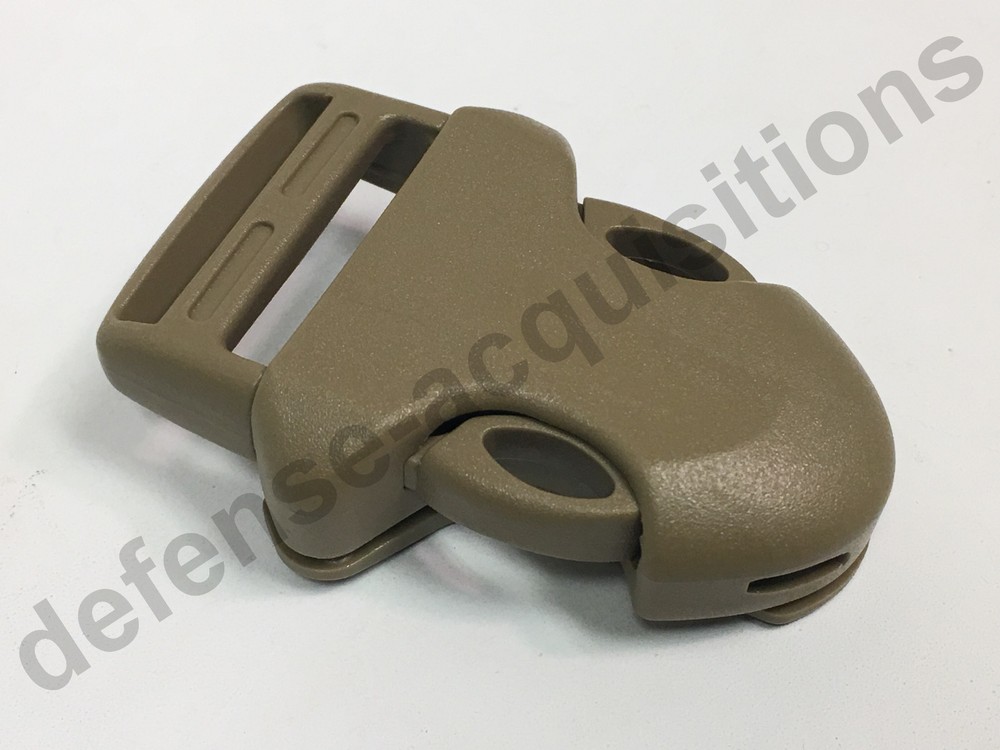 1" ITW Side Release Surface Mount Surmount Military Pouch Replacement Buckle TAN