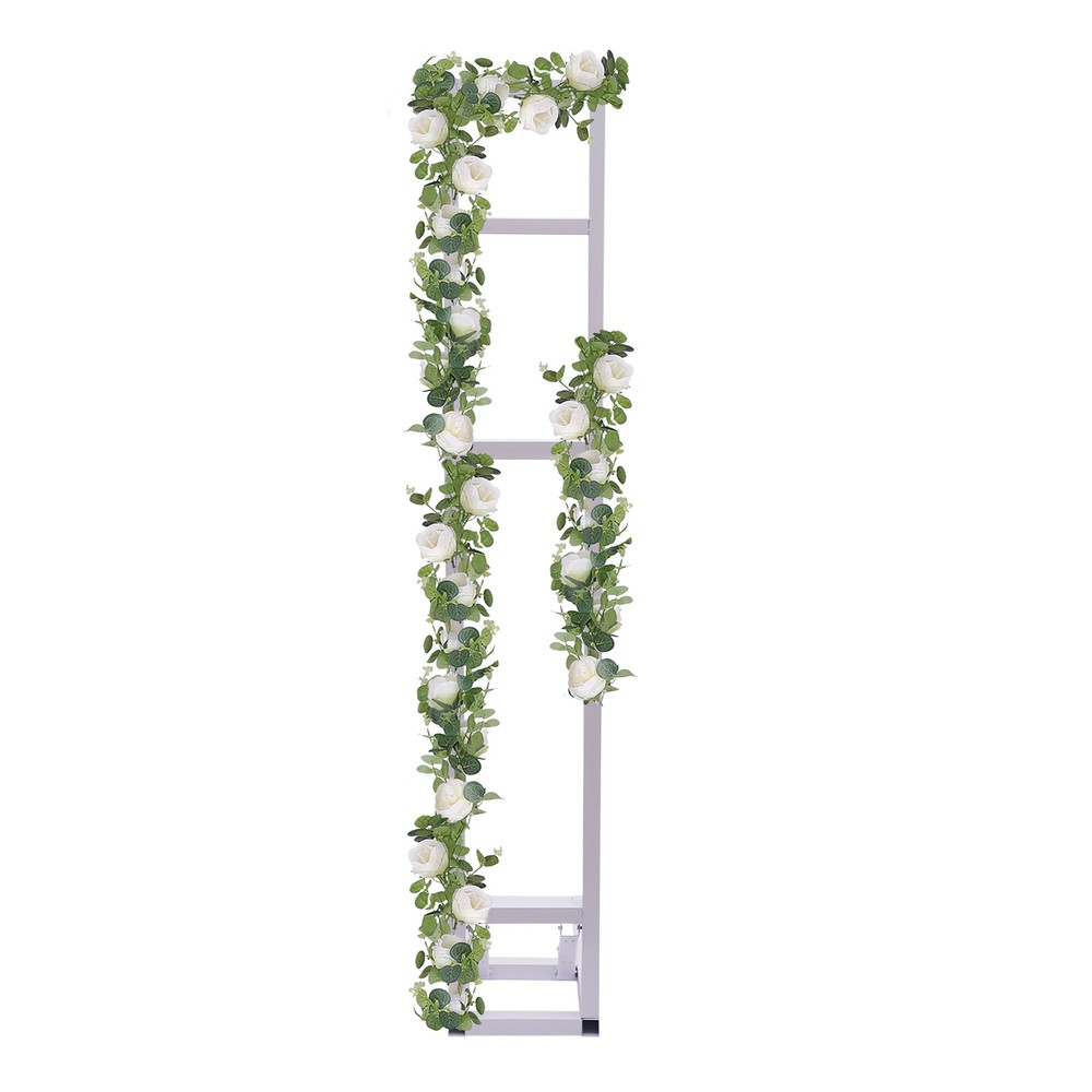 2m Iron Adjustable Height Wedding Arch Backdrop Stand Garden Arbor Frame