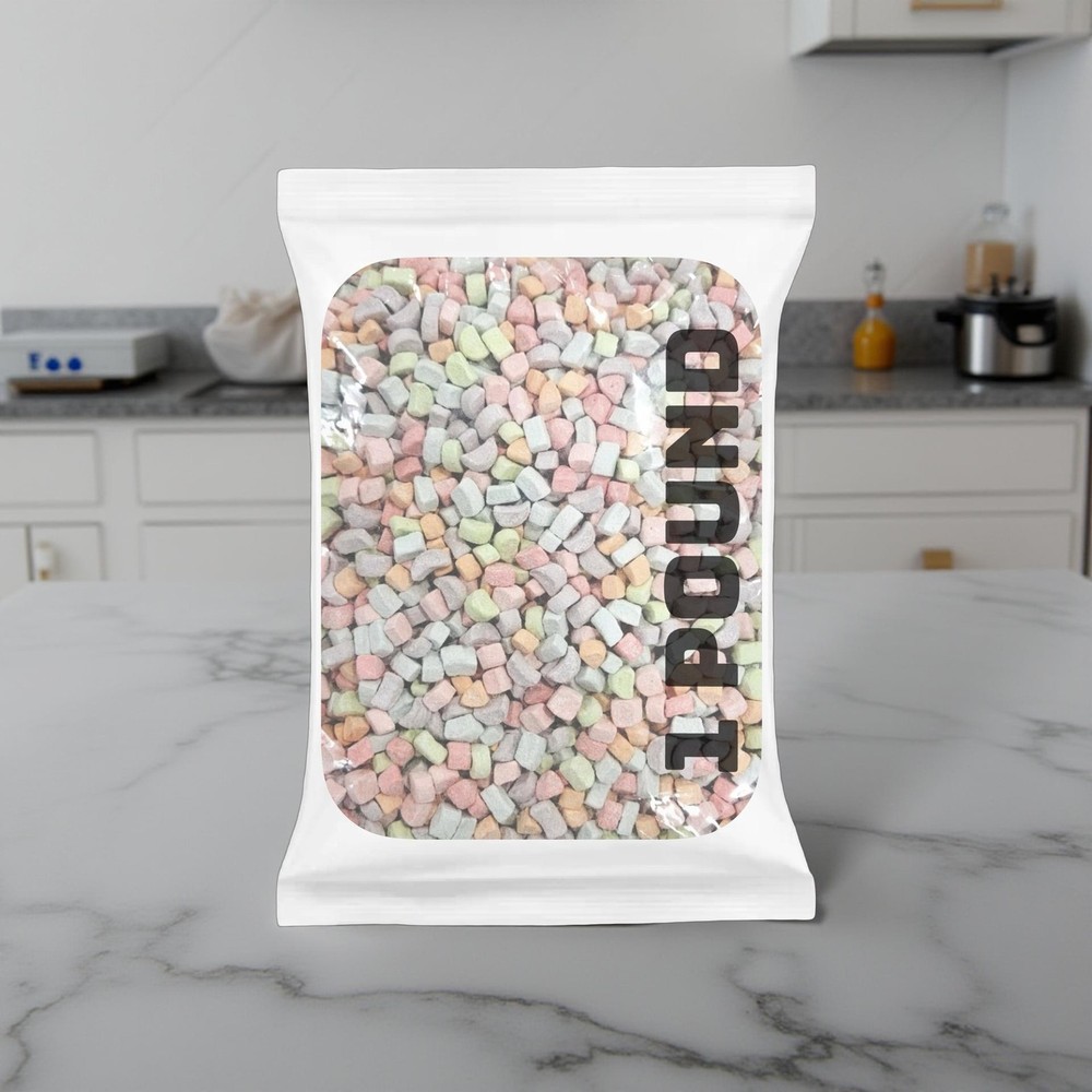 Dehydrated Rainbow Mashmallows Bulk 1 lb. Sealed Bag