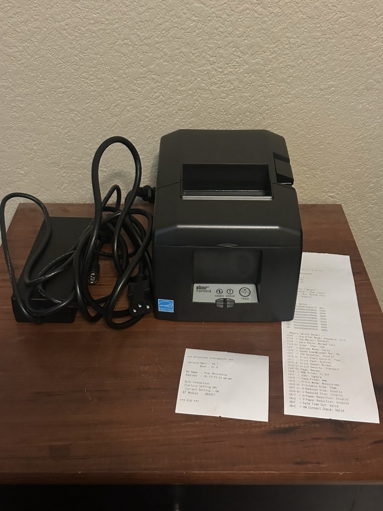 Star Micronics TSP650II 654IIBI2 Bluetooth Printer  Uber Eats DoorDash