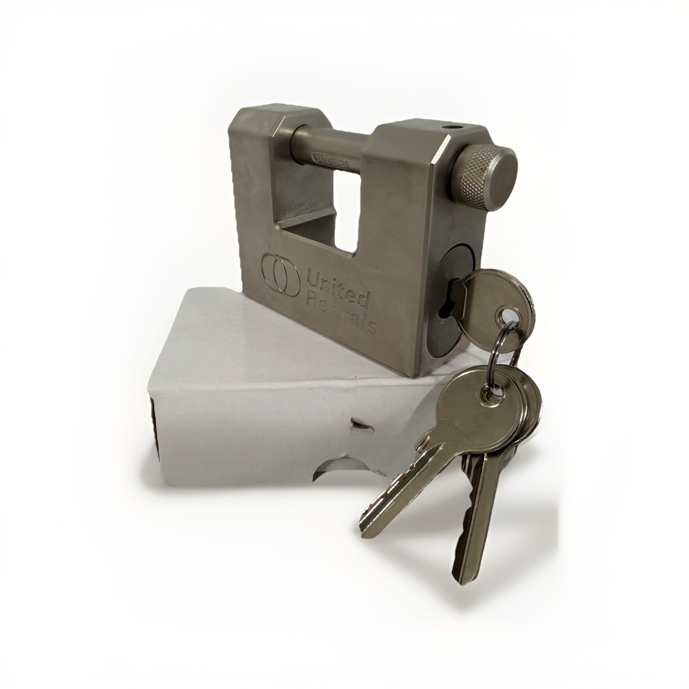Commercial Storage Unit - Container - Gates Block Lock Padlock Straight