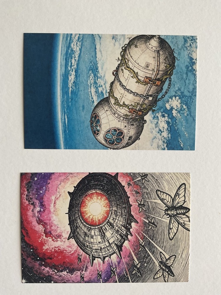 Weird Alien Postcard Strange Alien Postcards UFO (2)