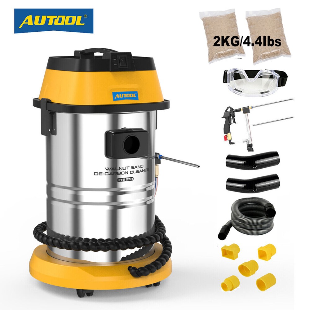 Walnut Sand Blasting Blaster Cleaning Engine Intake Valve Carbon Cleaner Machine