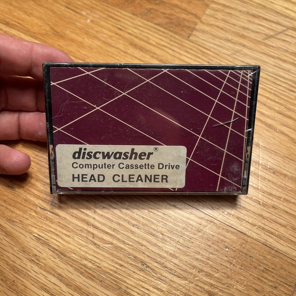 Sealed Cassette Discwasher Computer Cassette Drive Head Cleaner