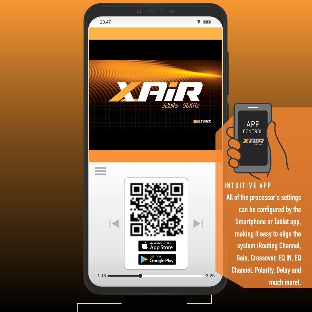 8-Channel Car Audio DSP Processor with Bluetooth, Equalizer & App Control