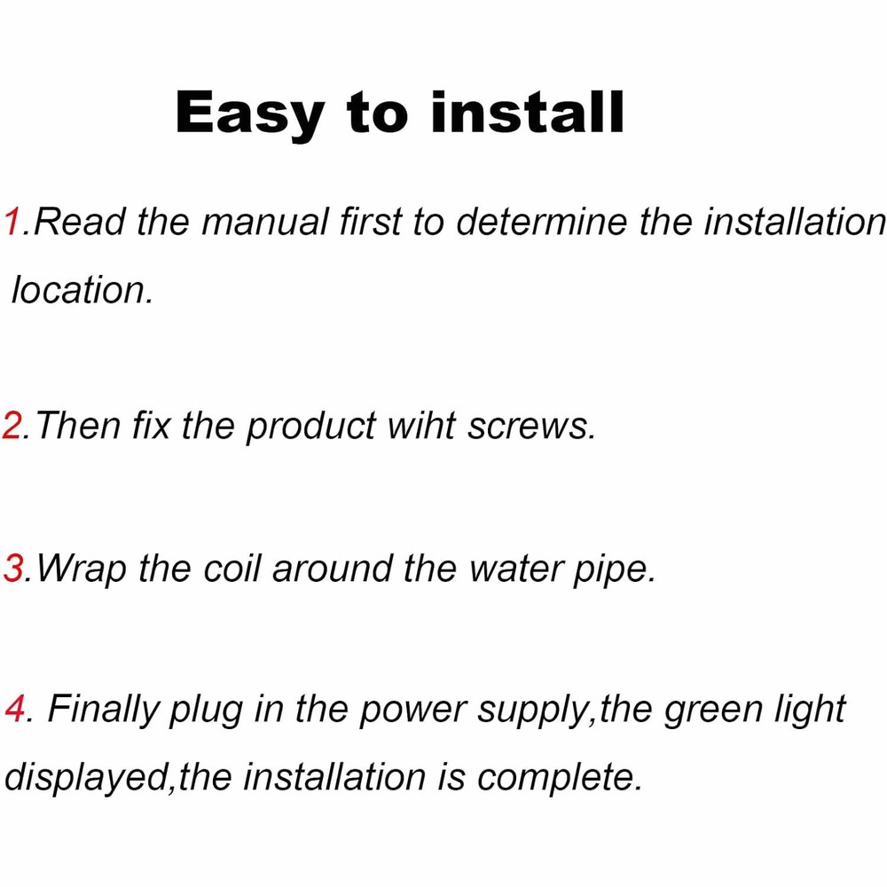 Electronic Water Descaler System, Reduces Limescale, Rust ED2021