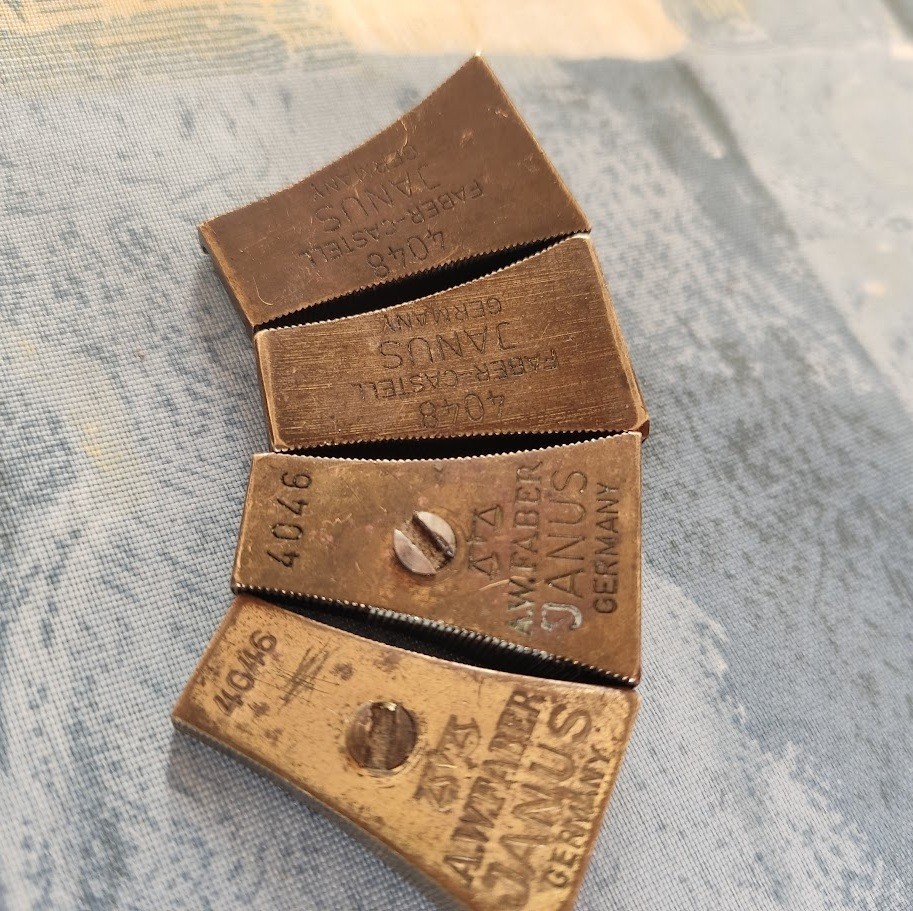 Lot of 4 Vintage German Pencil Sharpener A. W. Faber-Castell Janus Germany