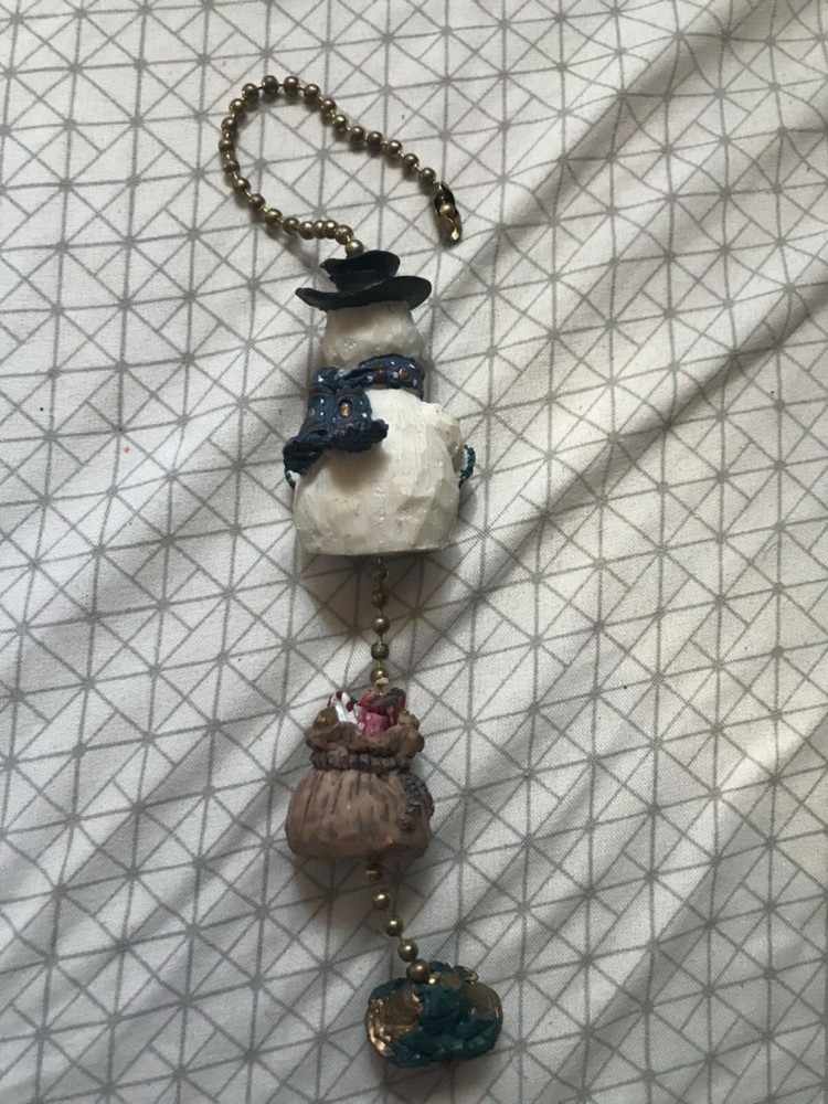 SNOWMAN PLAYSTONE FAN PULL GIFTCO INC