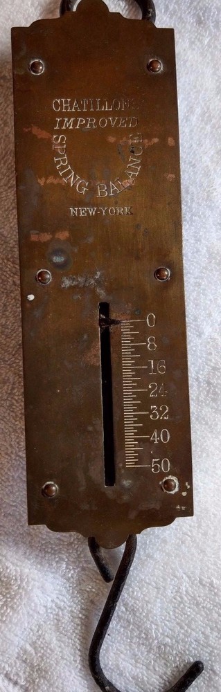 Vintage Chatillions Improved Spring Balance Scale - Used