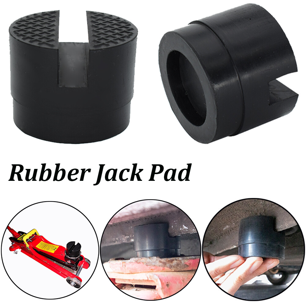 2x Hydraulic Rubber Jack Pad Car Protector Adapter Maintenance Lifting Tool