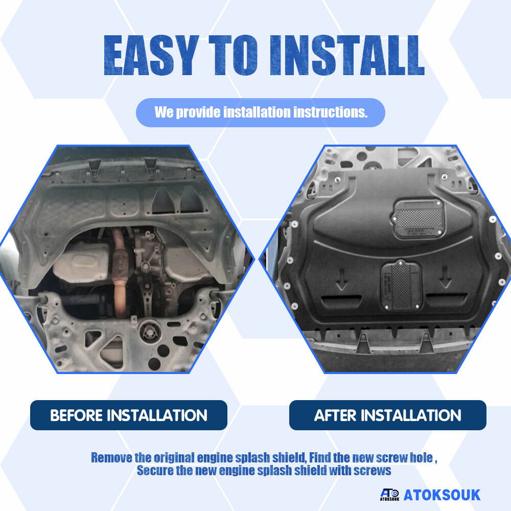 Thick Engine Splash Shield For VW Passat 2011-2018 Front Engine Guard Hard