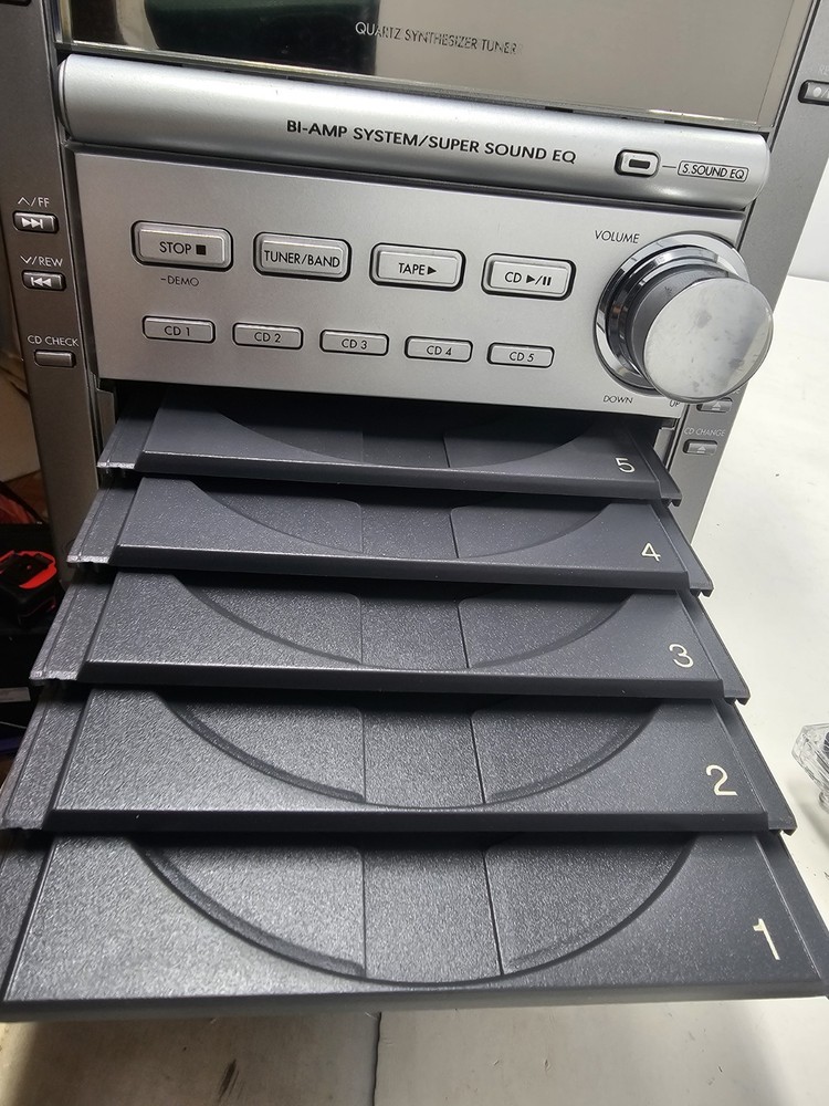 Panasonic SA-PM18 Bookshelf Stereo System Cassette 5-Disc CD