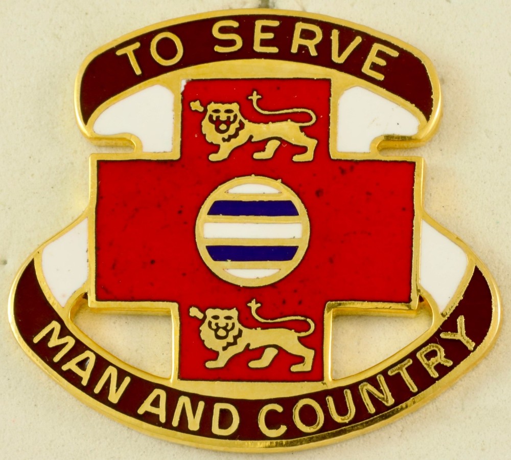 801st Combat Support Hospital Crest DI/DUI CB NS Meyer HM