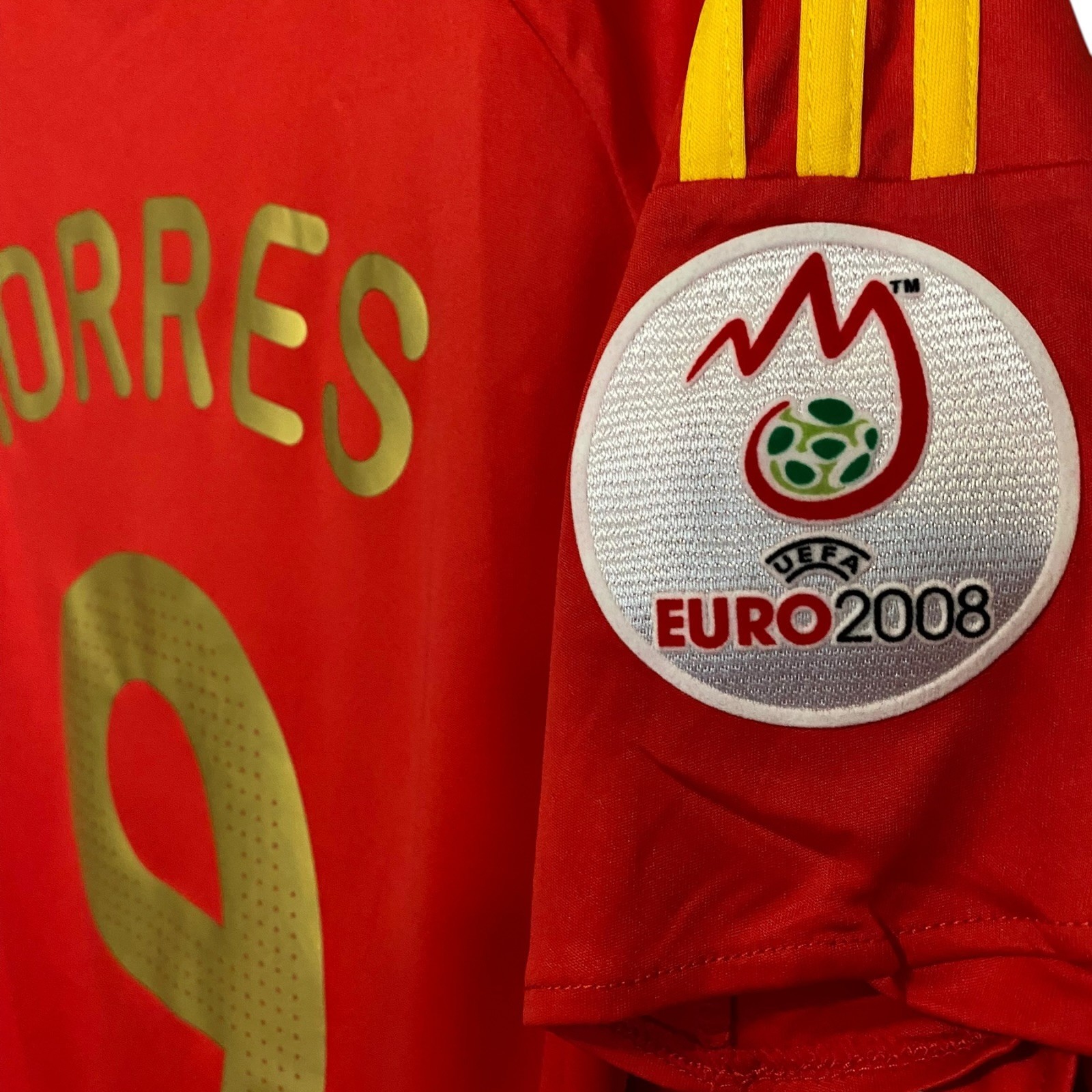 Spain 2008 Fernando Torres Euro home jersey