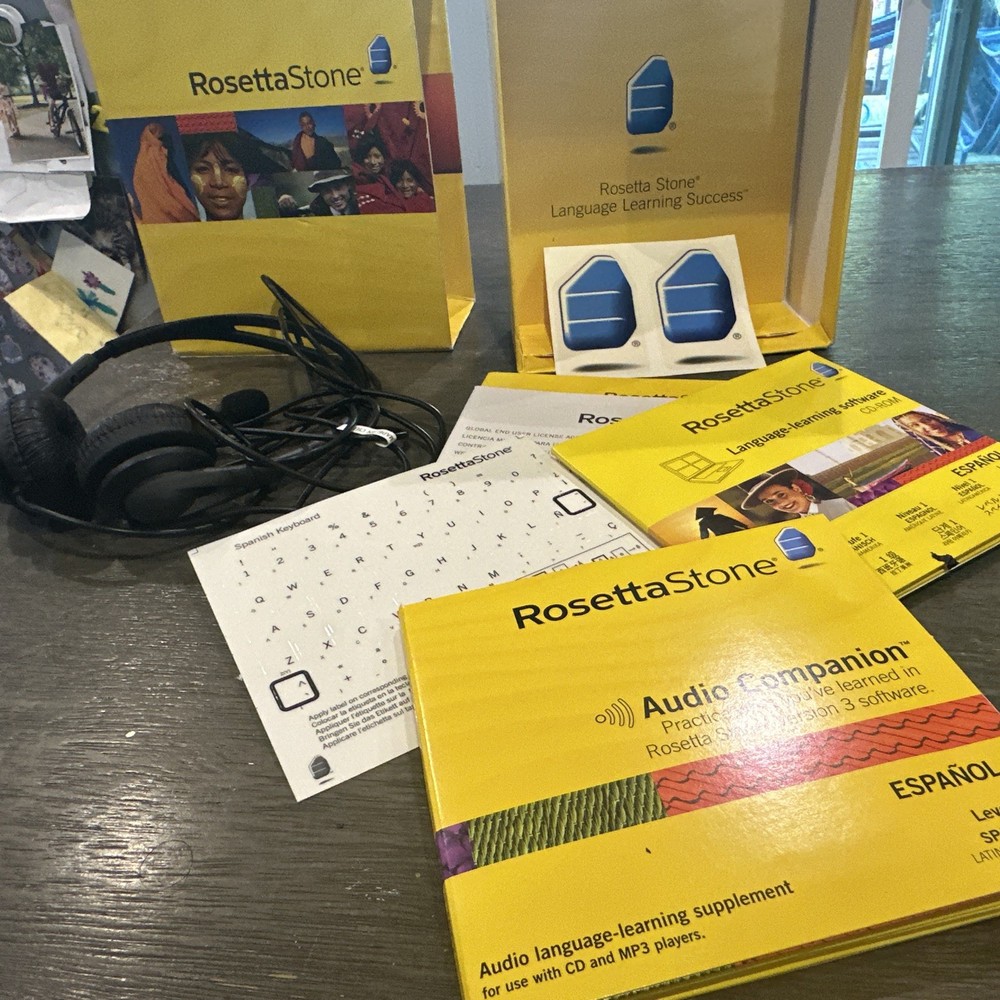 Rosetta Stone Spanish Level 1 With Headphones Untested