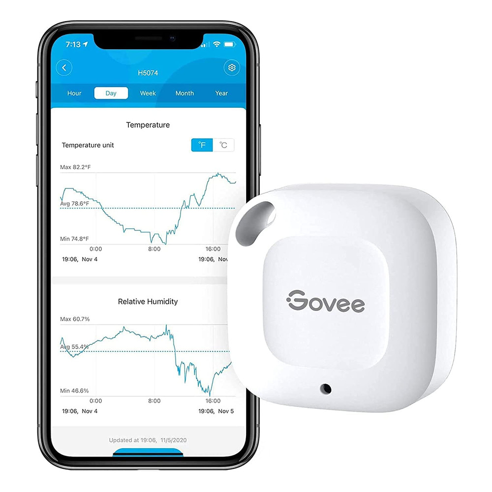 Govee Bluetooth Hygrometer Thermometer, Wireless Thermometer, Mini Hum