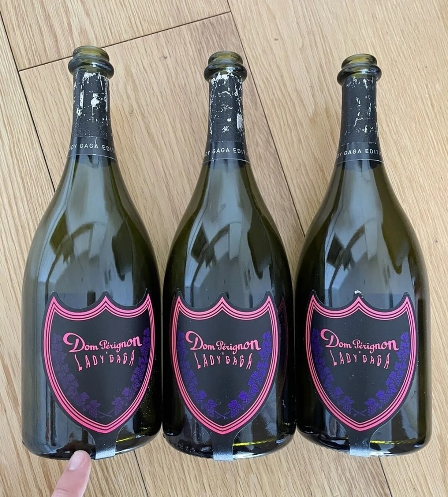 Empty Dom Perignon LADY GAGA