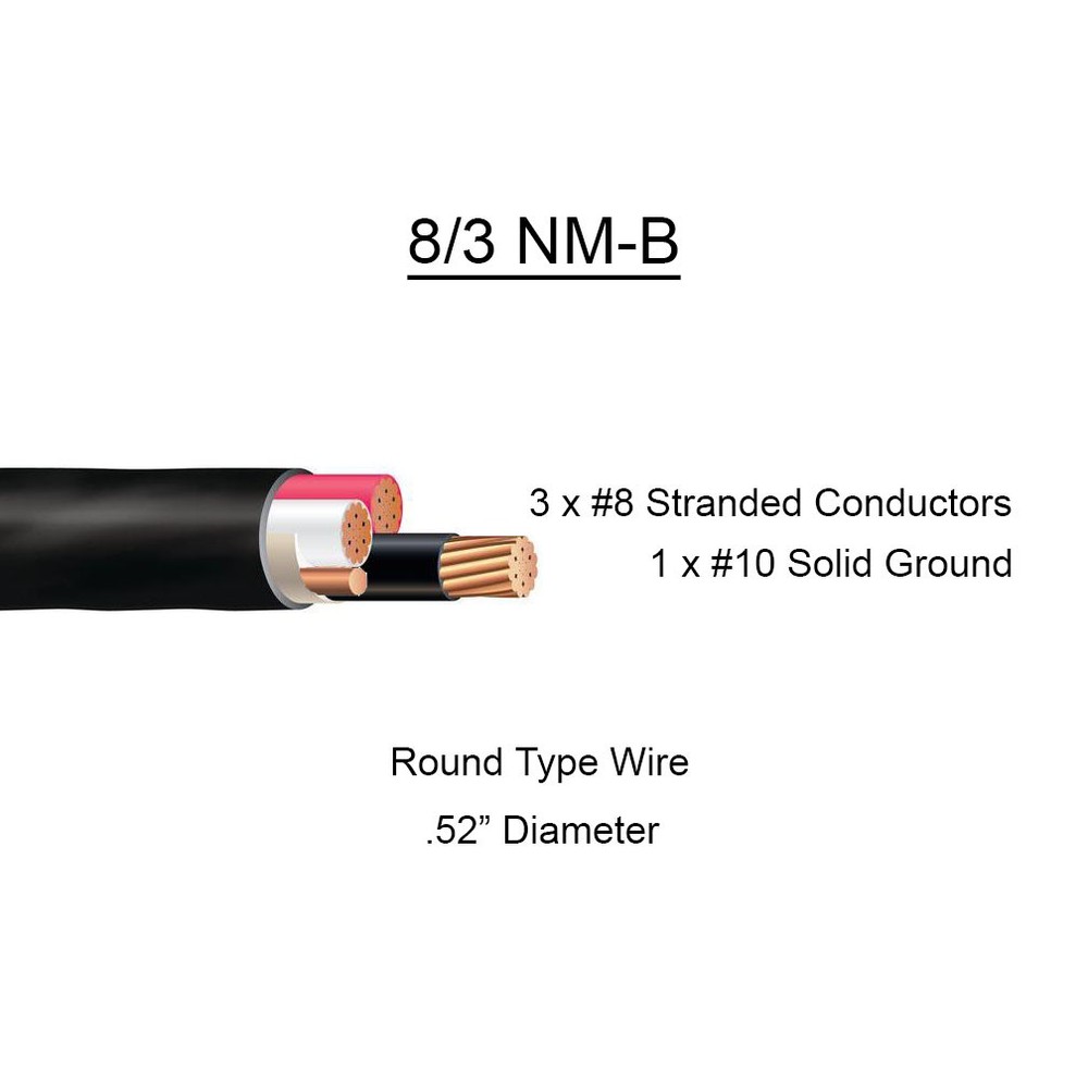 8/3 NM-B x 40' Southwire "Romex®" Electrical Cable