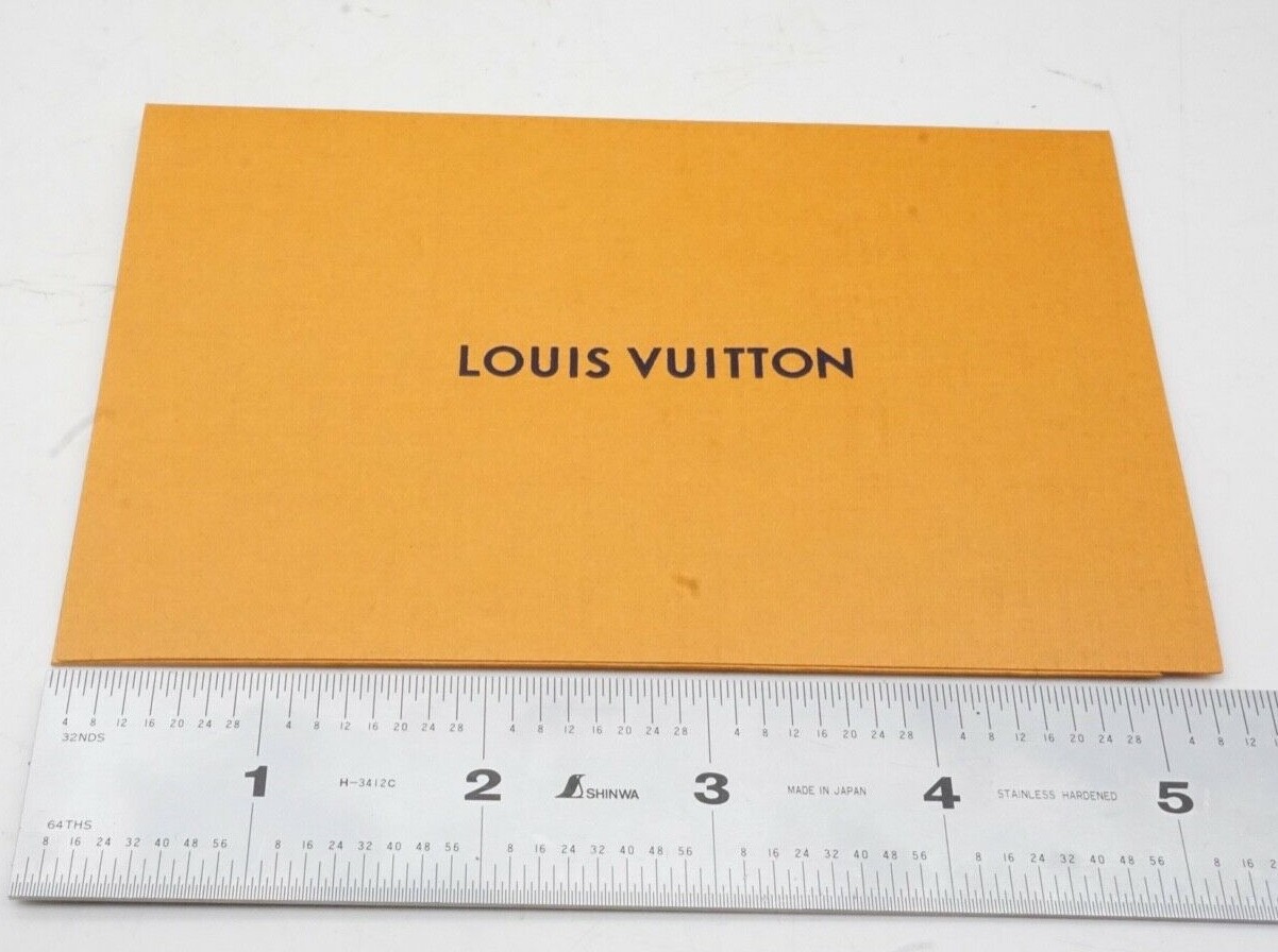 Lot of 20 New Genuine Louis Vuitton Receipt Invoice Holder Folder 5.25" x 3.5"