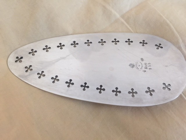 ANTIQUE RARE LARGE SPOON SILVER MONOGRAM 1850-1899