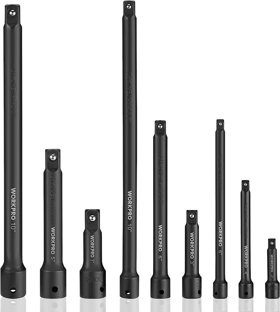 WORKPRO 18PC/9PCS Impact Driver Extension Bar Drive Socket Extension Accessories