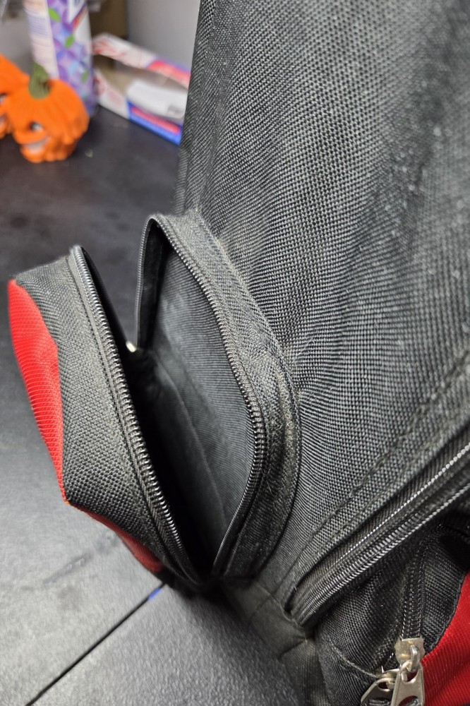 Bowling Bag Brunswick Zone Rolling Ball Roller Red Extending Handle