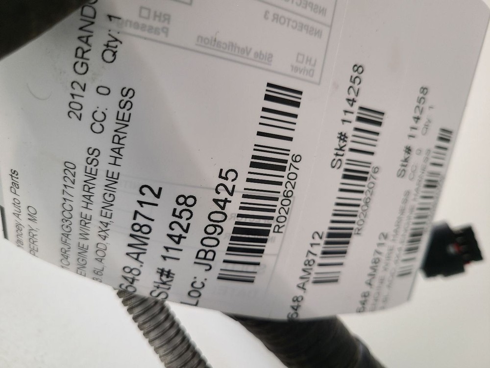 2012 JEEP GRAND CHEROKEE Engine Wire Harness