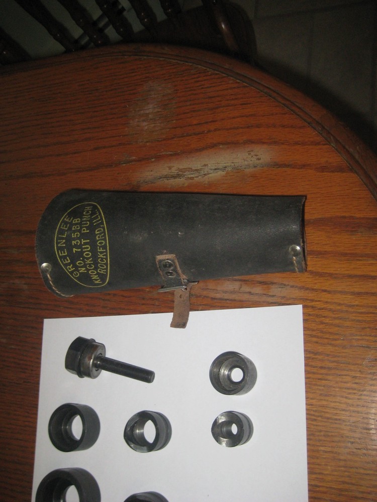 Greenlee 735BB Ball Bearing Knockout Punch Set - Great Condition