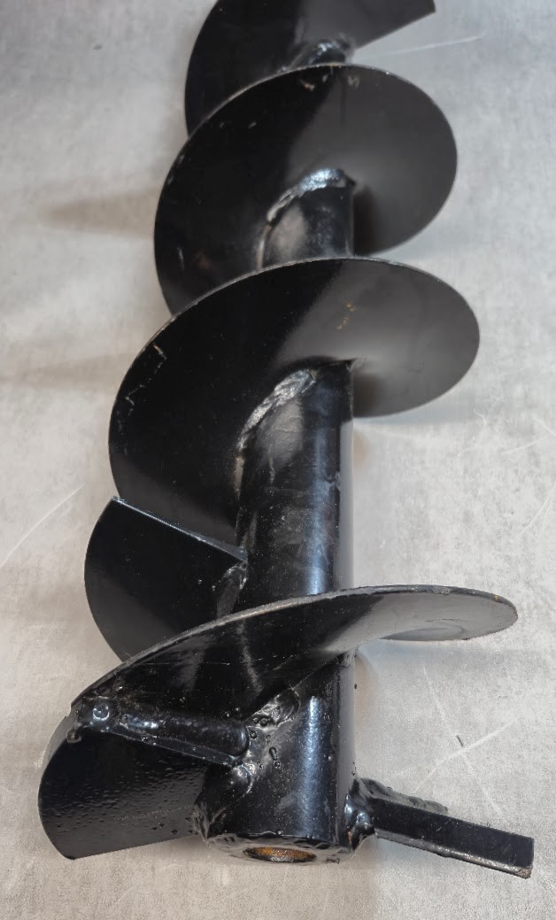 8 in Heavy-Duty Post Hole Auger Bit Universal Thread NOS