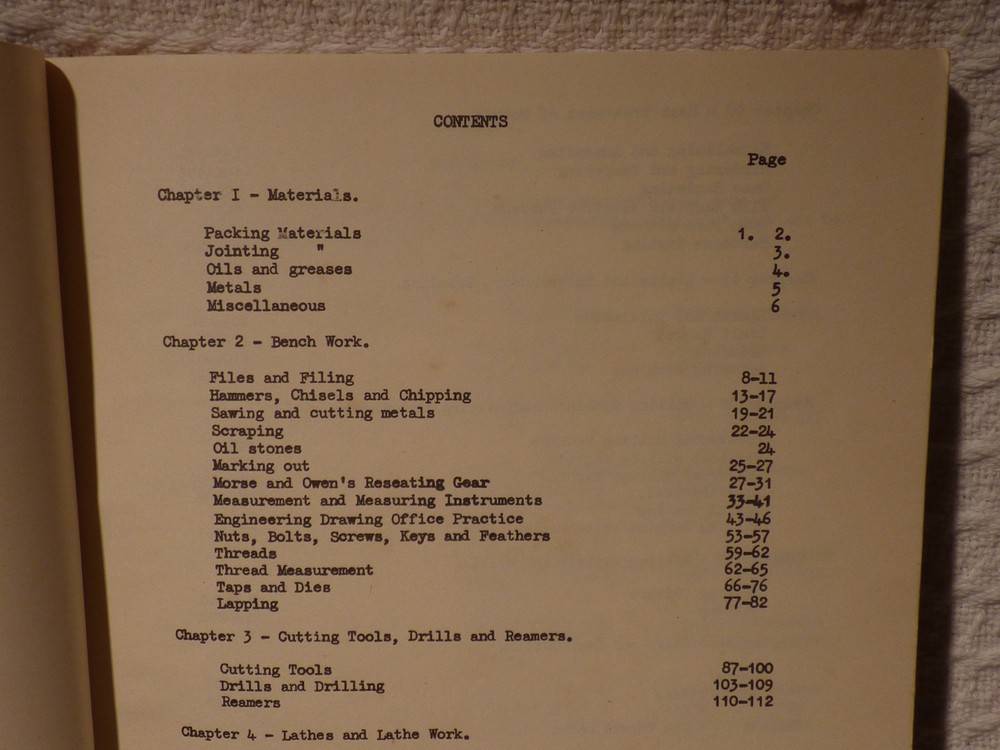 Post-WW2 Royal Navy Engineering Devonport Fitting Shop Practice Manual