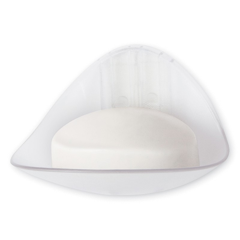 Command BATH14-ES Damage-Free Hanging Soap Dish Clear Plastic