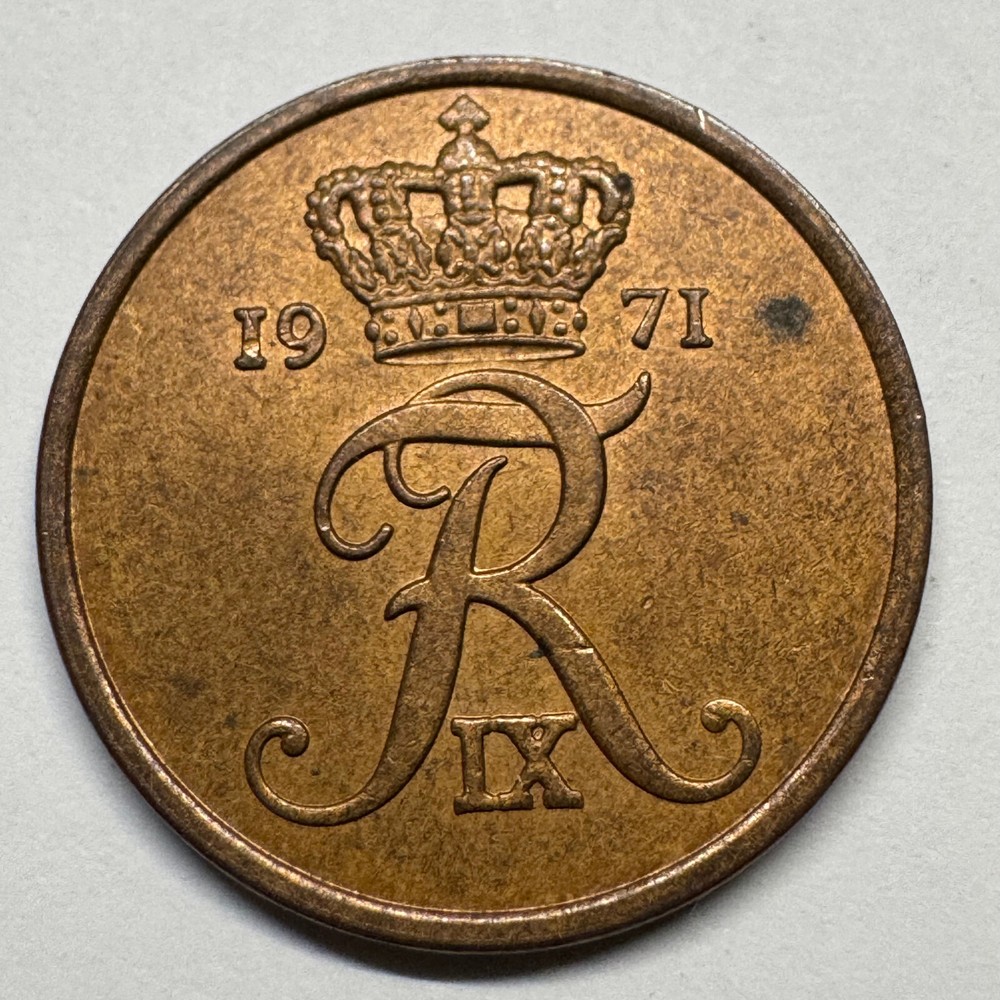 1971 Denmark 5 Ore - Coin #C-015