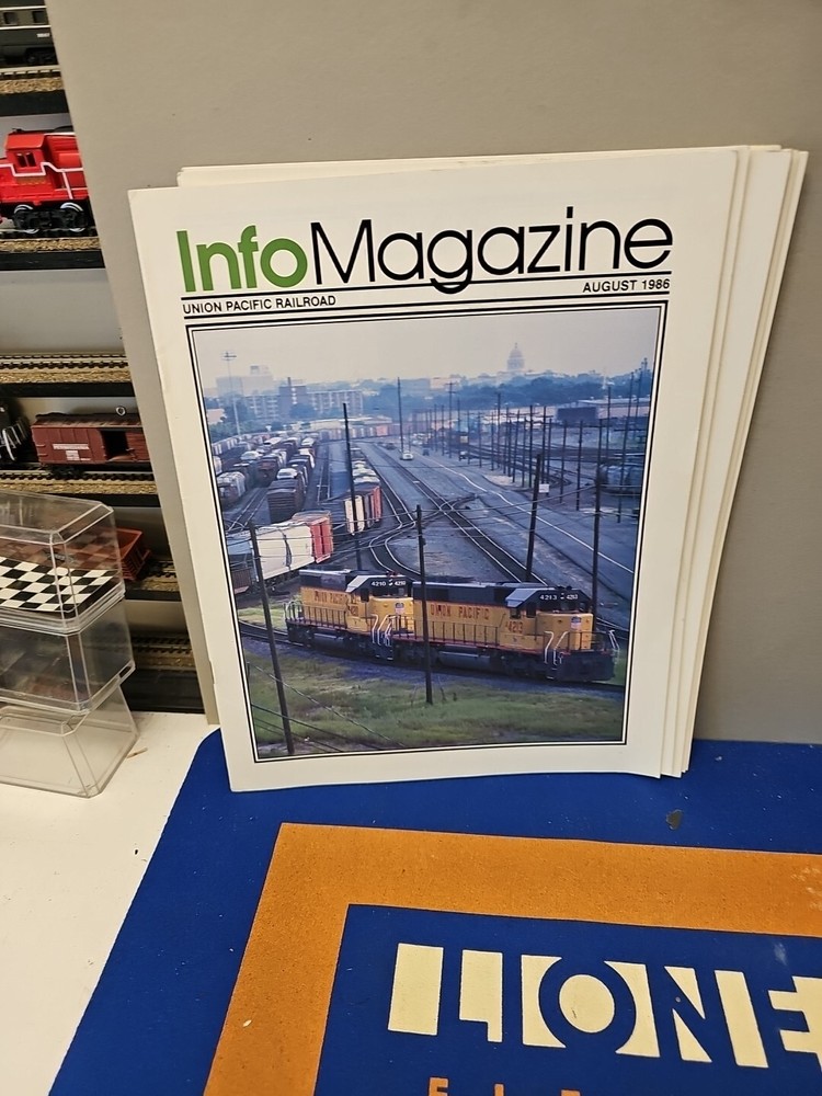 Info Magazine Union Pacific System 1986 11 Issues