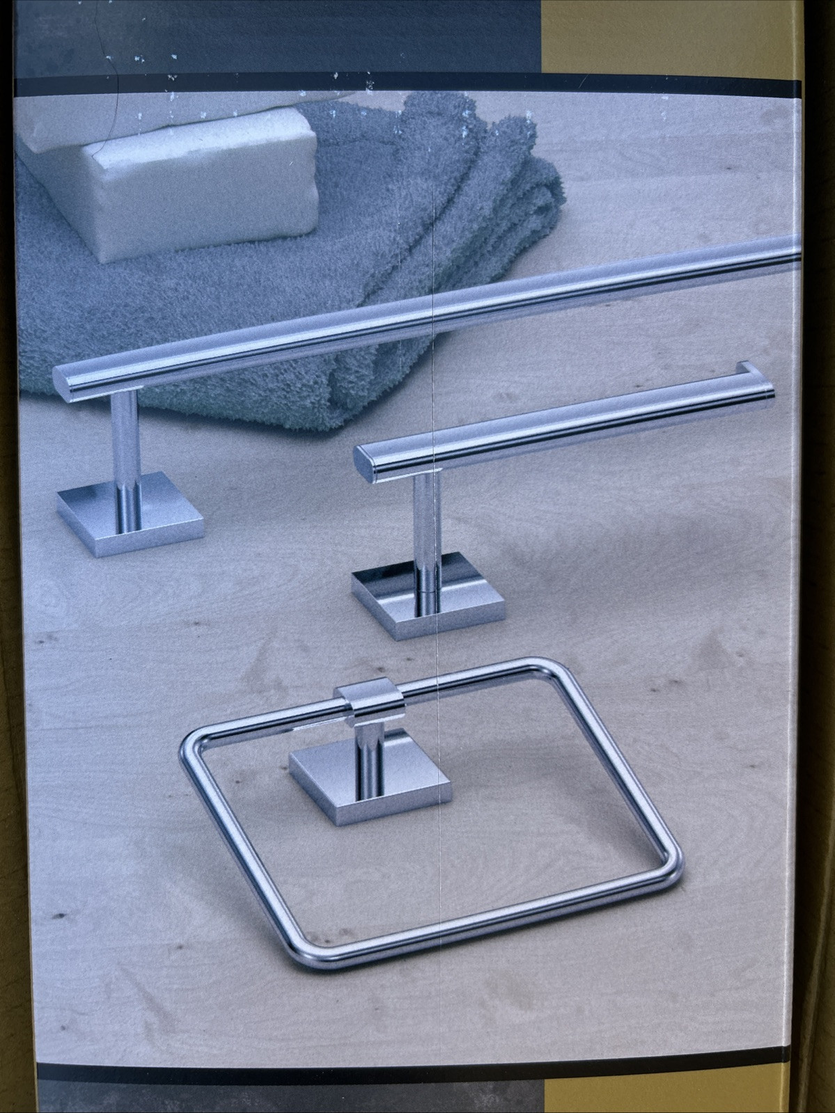 Gatco Form 3 Piece Bath Hardware Set Chrome 5338 New