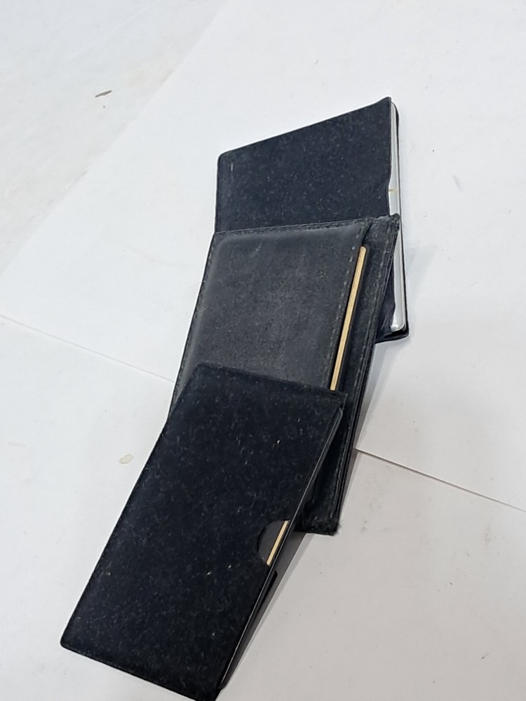 3-Vintage Solar Powered Calculators With Cases (e)