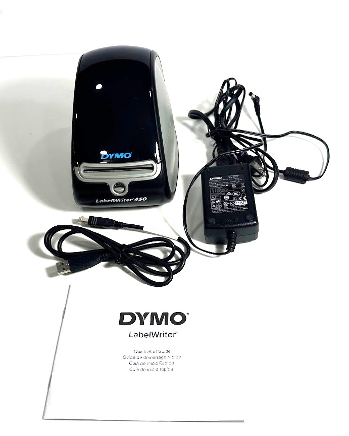 Dymo LabelWriter 450 1752264 Label Printer - Black/Silver - Tested