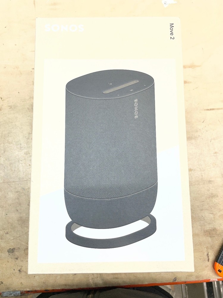 Sonos Move 2 - Black - Wireless Portable Bluetooth Speaker, MOVE2US1BLK