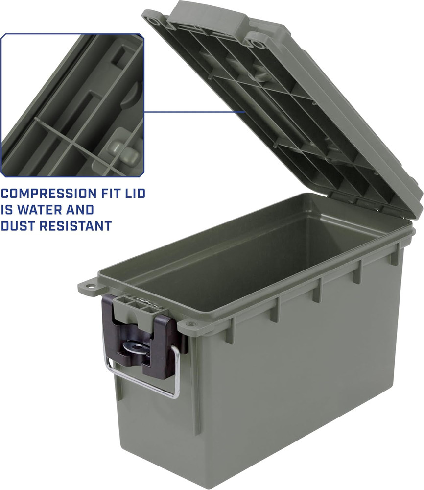 12626 Ammo Storage Box, Stackable .30 Cal Field Boxes, Water and Dust Resistant,